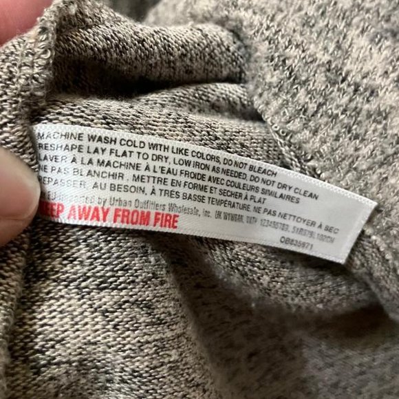 Anthropology Saturday Sunday Marled Gray Cowl Neck Sweater Dress Size Medium - Picture 5 of 5